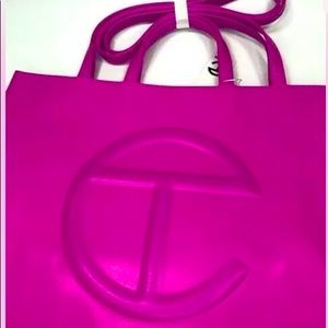 Telfar LargeAzalea Pink Vegan Leather Shoulder Bag